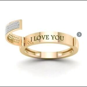 Gold Love Ring 7